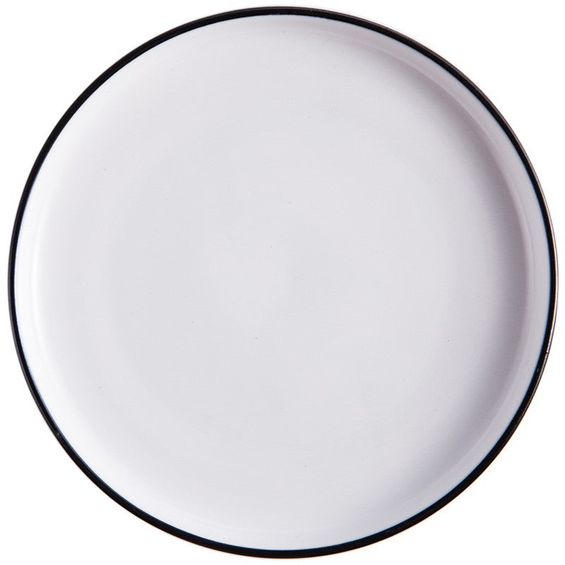 Simple ceramic western plate