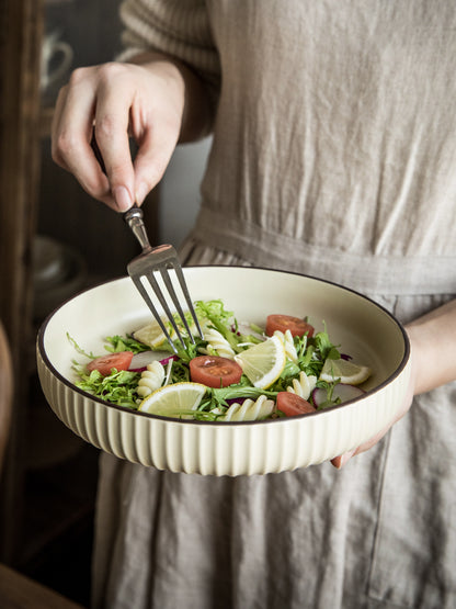 Vintage Ceramic Stir-fry Plate Salad Plate Slightly Concealer