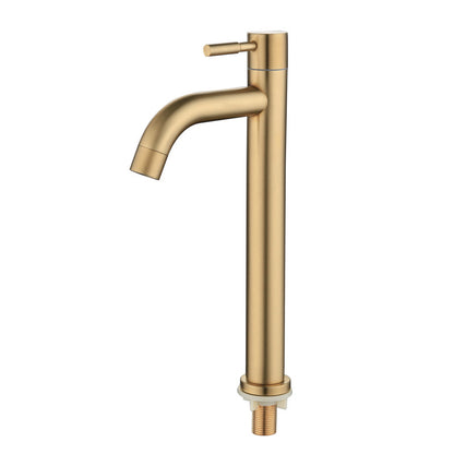 Stainless steel basin faucet