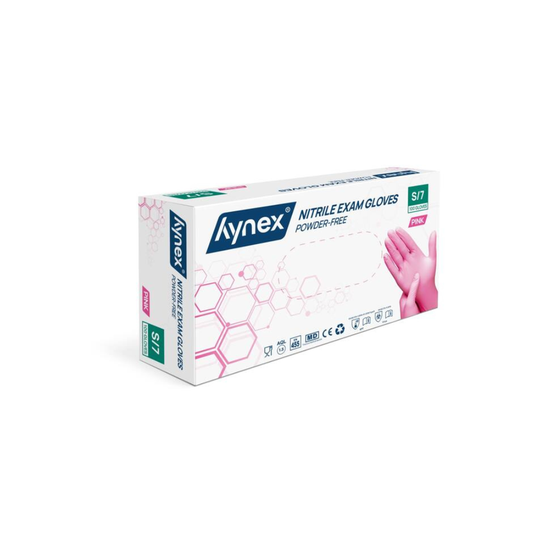 Hynex Nitril Handschoenen : Roze | 100 stuks per doosje