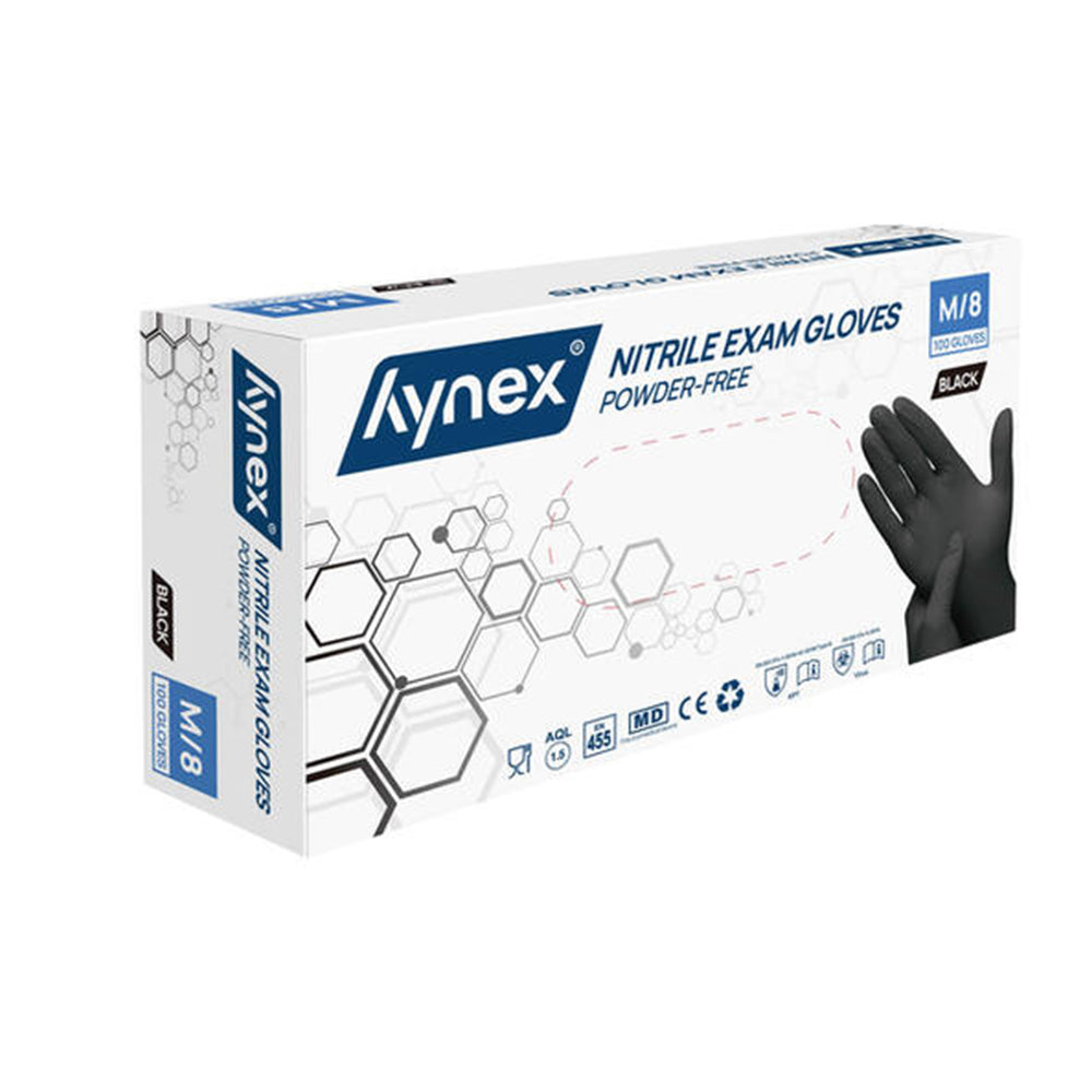 Hynex Nitril Handschoenen : Zwart | 100 stuks per doosje