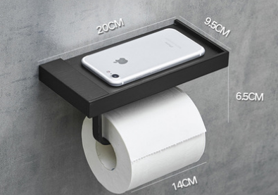 Toilet Papier houder met telefoon houder